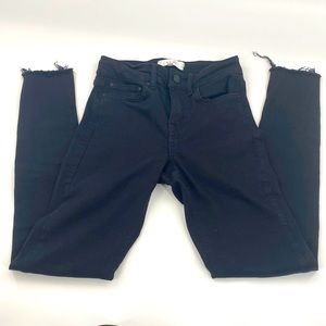 REISS Distressed Mid-Rise Skinny Ankle Jeans